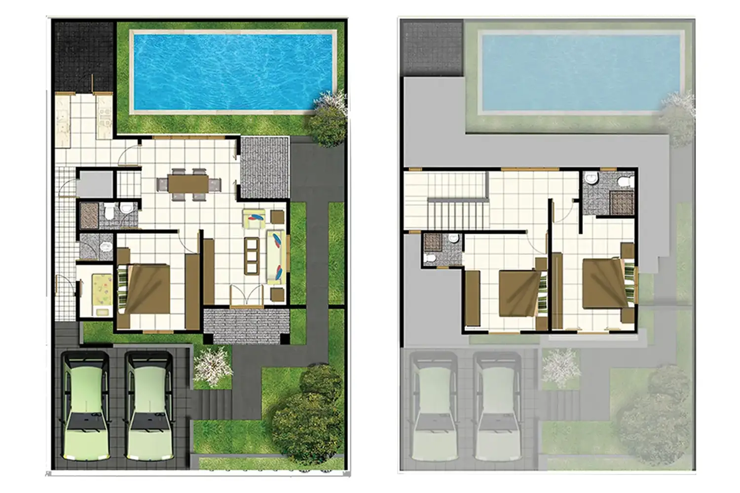 Denah Rumah Bismarckia 150 216