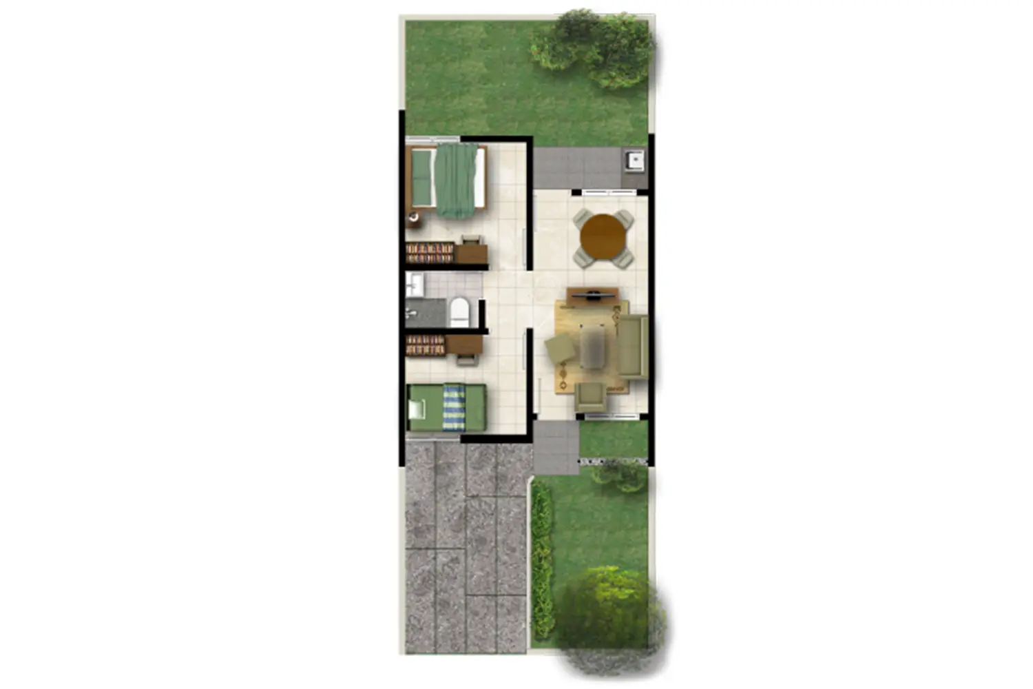 Denah Rumah New Caryota 36 90